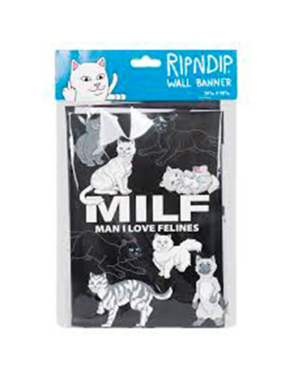 Wallbanner Rip N Dip Man I Love Felines