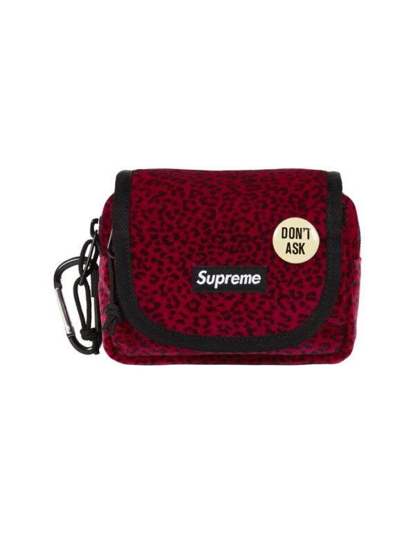 Supreme Mini Velvet Pouch Cherry